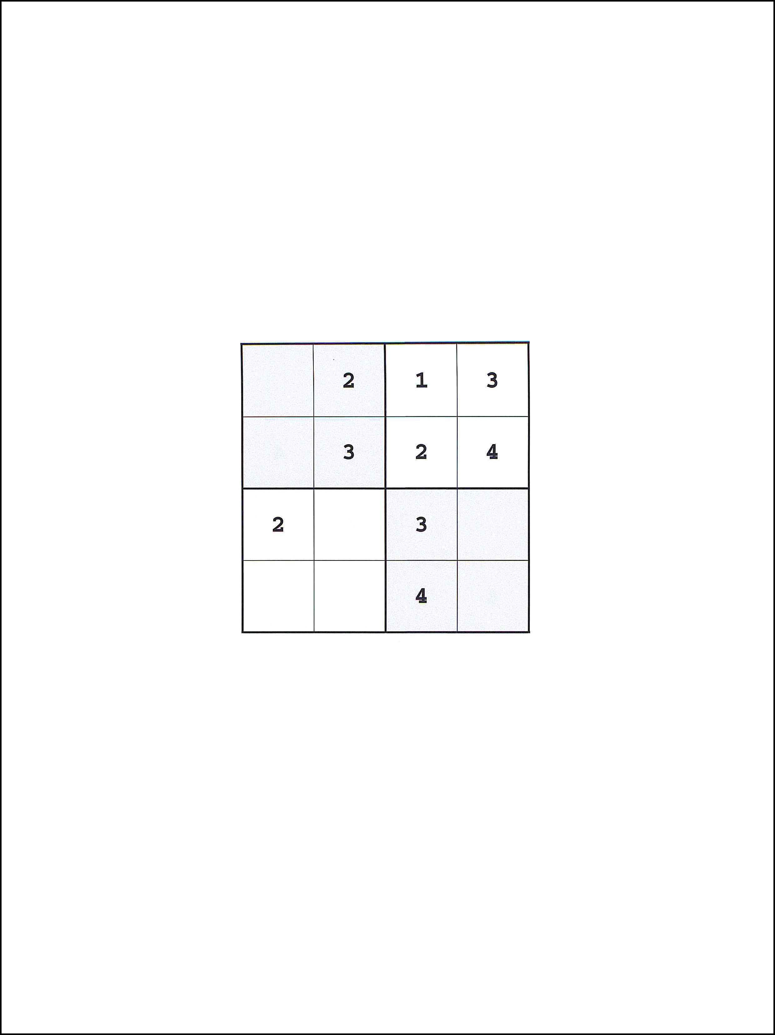 Sudoku 4x4 72
