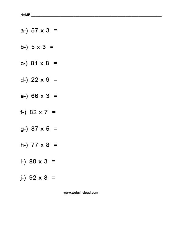 Multiplicaciones 11