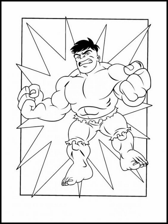 El Escuadrón De Superhéroes Dibujos Para Colorear Para Niños 7